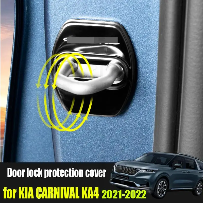 for Kia Carnival Sedona KA4 2021 2022 car door lock buckle stainless steel protective cover anti-rust beautiful accessories
for Kia Carnival Sedona KA4 2021 2022 car door lock buckle stainless steel protective cover anti-rust beautiful accessories