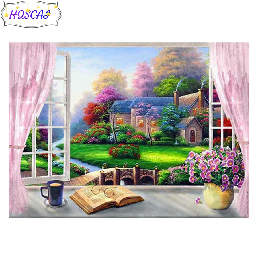 5D Diy Diamond Painting Window book tree house Full Square/Round Diamond Embroidery Mosaic art Kits HD Quality Handmade Products
5D Diy Diamond Painting Window book tree house Full Square/Round Diamond Embroidery Mosaic art Kits HD Quality Handmade Products