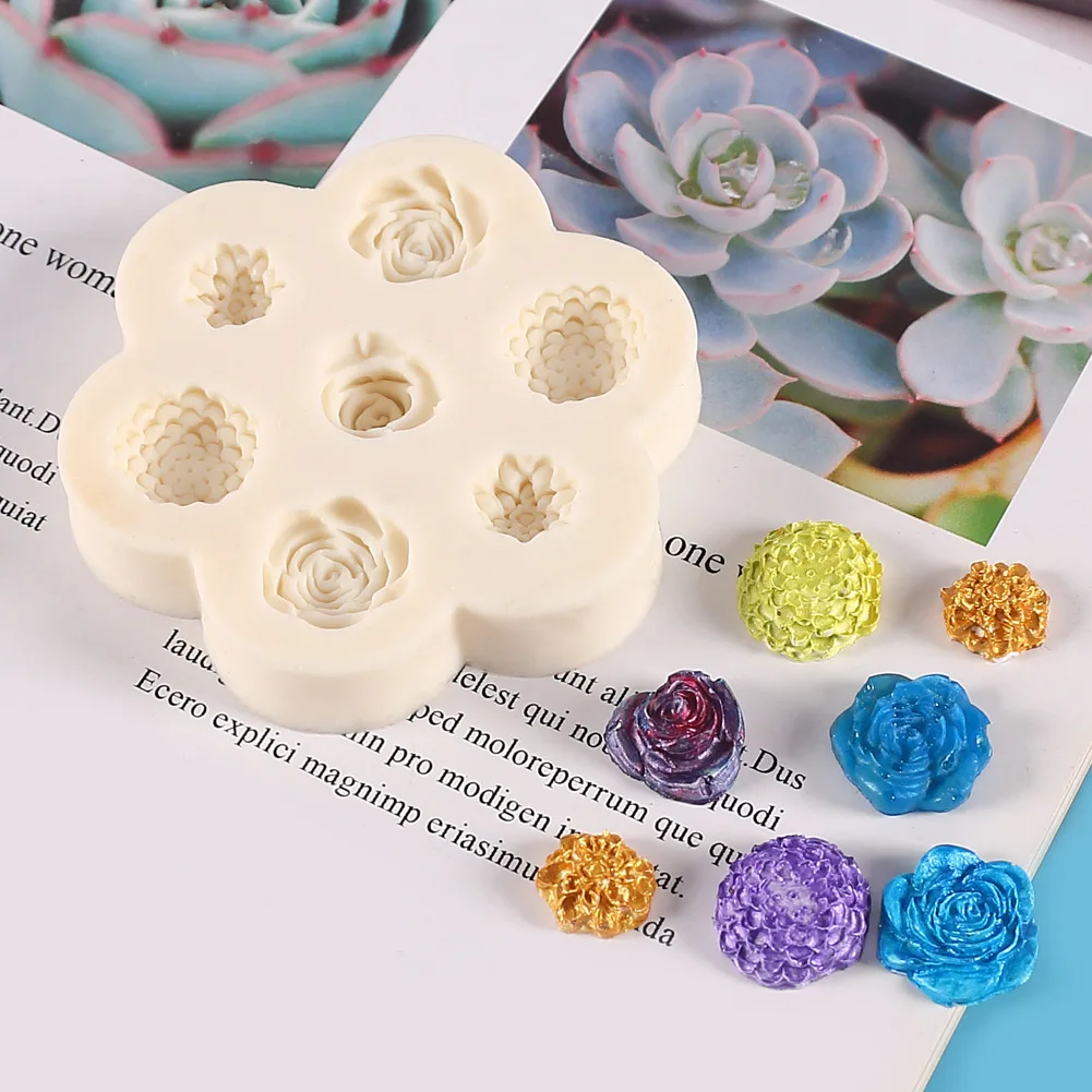 7 Cavity Rose Flower Silicone Mold Fondant Mold Ice Cube Candy Chocolate Cake Cookie Cupcake Baking Soap Mould,Soap,Polymer Clay
7 Cavity Rose Flower Silicone Mold Fondant Mold Ice Cube Candy Chocolate Cake Cookie Cupcake Baking Soap Mould,Soap,Polymer Clay