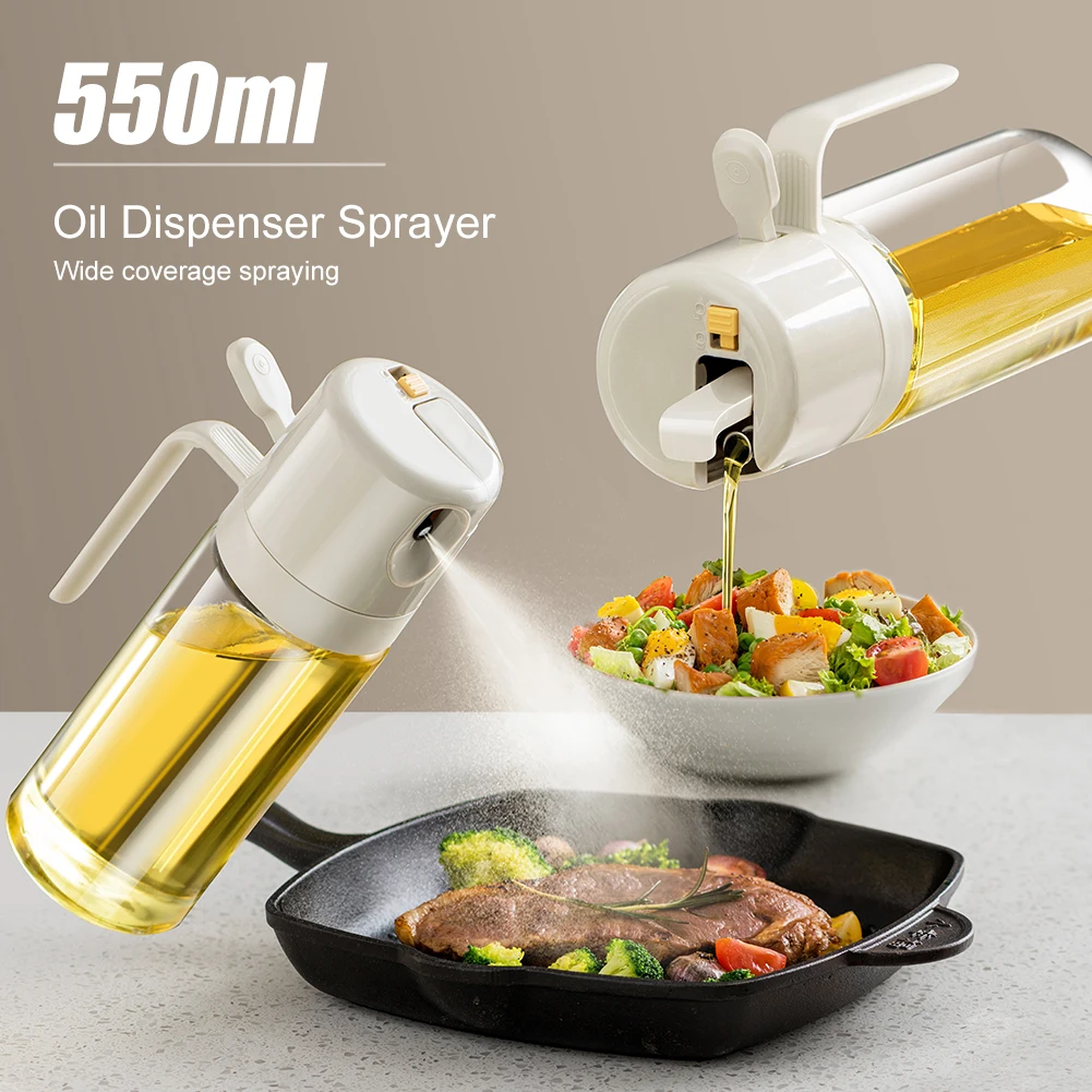 2in1 550ML Oil Spray Bottle Kitchen Glass Seasoning Storage Bottles For Olive Oil Vinegar Dispenser Kitchen Oil Dispenser Bottle
2in1 550ML Oil Spray Bottle Kitchen Glass Seasoning Storage Bottles For Olive Oil Vinegar Dispenser Kitchen Oil Dispenser Bottle