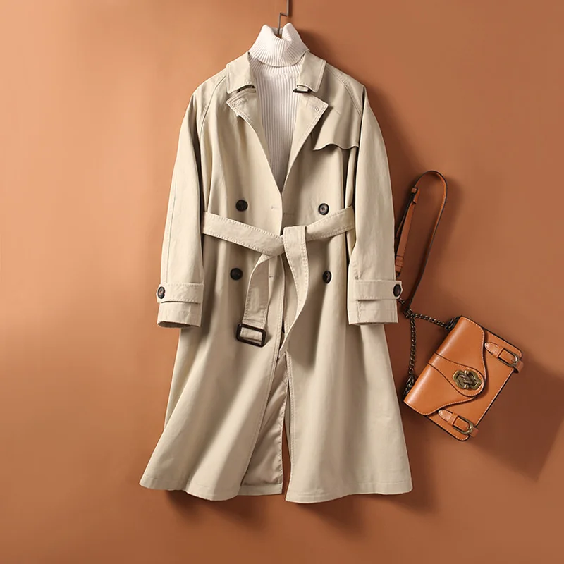 2022 Spring Autumn New Trench Coat Lady Elegant Fashion Windbreaker Solid Color Loose Trench Coat Long Sleeves Women Outerwear
2022 Spring Autumn New Trench Coat Lady Elegant Fashion Windbreaker Solid Color Loose Trench Coat Long Sleeves Women Outerwear