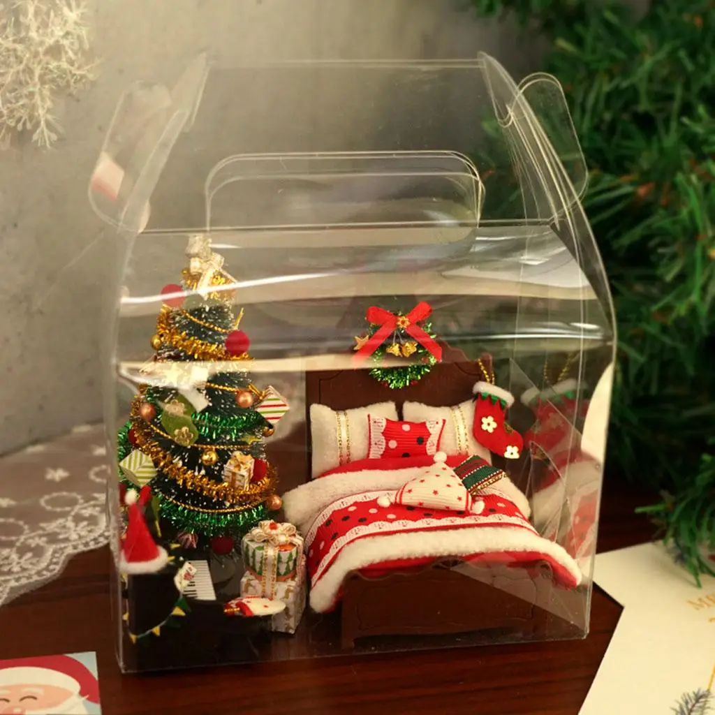 Christmas Doll House DIY Miniature Dollhouse Furniture Kit Toys for Children Christmas New Year Birthday Gift
Christmas Doll House DIY Miniature Dollhouse Furniture Kit Toys for Children Christmas New Year Birthday Gift