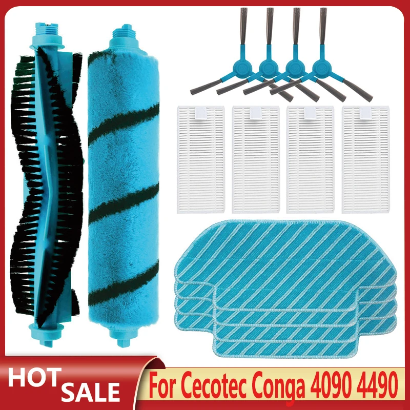 For Cecotec Conga 4090 4490 4690 5090 5490 6090 Robot Vacuum Cleaner Replacement Spare Parts Main Side Brush Hepa Filter Mop Rag
For Cecotec Conga 4090 4490 4690 5090 5490 6090 Robot Vacuum Cleaner Replacement Spare Parts Main Side Brush Hepa Filter Mop Rag