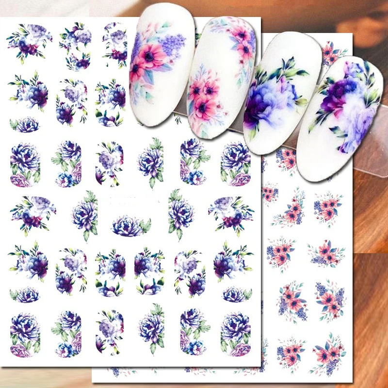 Nail Decals Watercolor Purple Blue Peony Flowers Full Tip Back Glue Nail Stickers For Nail Tips Beauty
Nail Decals Watercolor Purple Blue Peony Flowers Full Tip Back Glue Nail Stickers For Nail Tips Beauty