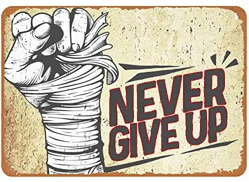 Vintage Metal Tin Sign Vintage Metal Tin Sign Never Give Up Home Bar Club Retaurant Wall Decor Signs 12X8 Inch
Vintage Metal Tin Sign Vintage Metal Tin Sign Never Give Up Home Bar Club Retaurant Wall Decor Signs 12X8 Inch