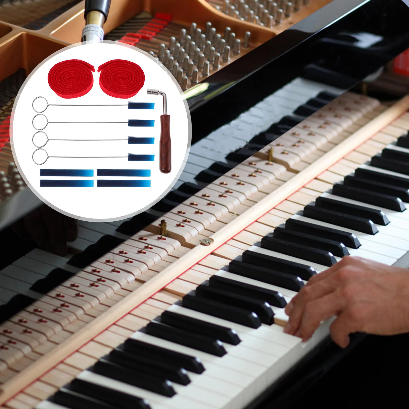 Tool Kit Tuning Tools Tune Repair Vocal Band Specialty Damper Blocks Hammer Handle Sticks Simple Piano
Tool Kit Tuning Tools Tune Repair Vocal Band Specialty Damper Blocks Hammer Handle Sticks Simple Piano