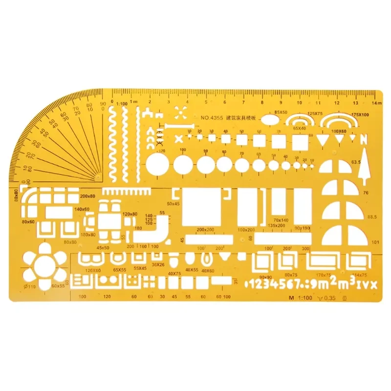 Resin Ruler Professional Universal Furniture Construction Architect Template Ruler School Accessories
Resin Ruler Professional Universal Furniture Construction Architect Template Ruler School Accessories
