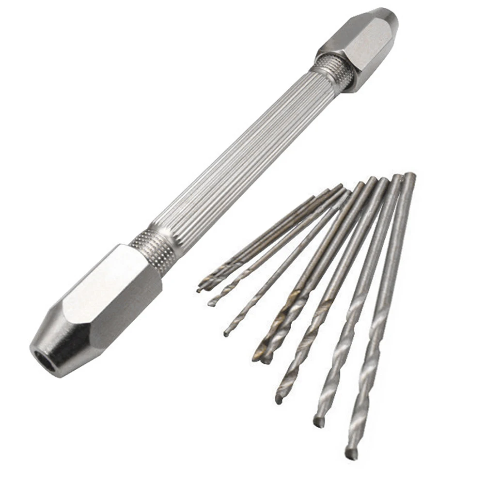Double End Pin Vise Hand Chuck And Drill Bits 1.0mm-3.0mm Twist Drill Bit For Wood Crafts Jewelry Watch Repair Maintain Tool
Double End Pin Vise Hand Chuck And Drill Bits 1.0mm-3.0mm Twist Drill Bit For Wood Crafts Jewelry Watch Repair Maintain Tool