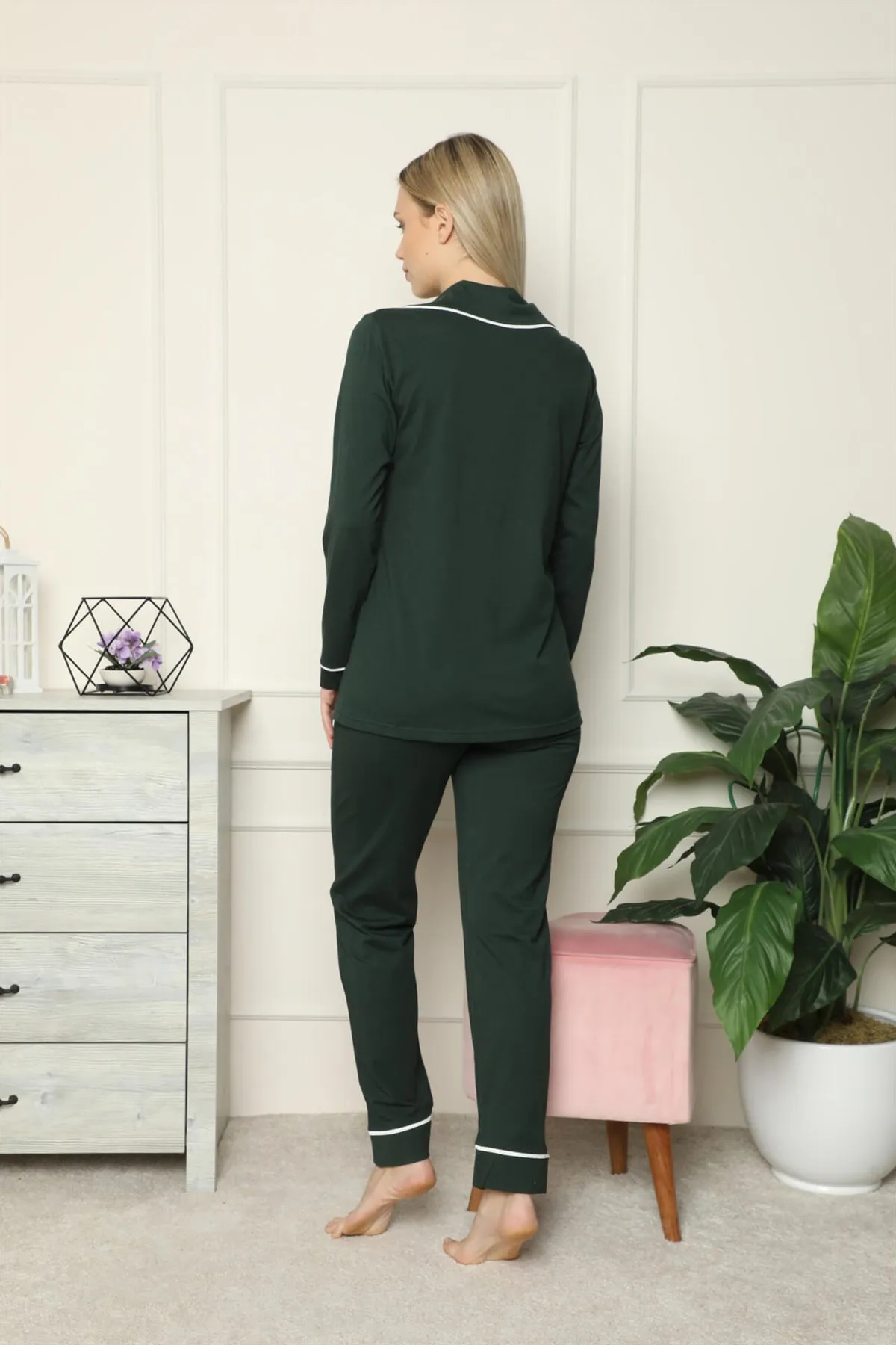 Fashion Cartoon Women 'S 100 Cotton Combed Cotton Front Button Long Sleeve Pajamas Suit 2715
Fashion Cartoon Women 'S 100 Cotton Combed Cotton Front Button Long Sleeve Pajamas Suit 2715