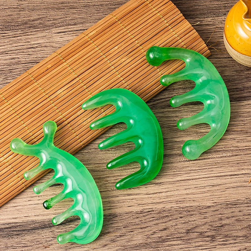 1PC Resin Five-tooth Comb Massage Comb Scalp Massage Brush Wide Toothed Comb Hair Care Tool 
1PC Resin Five-tooth Comb Massage Comb Scalp Massage Brush Wide Toothed Comb Hair Care Tool