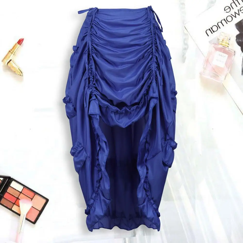 Stylish Elastic Waistband Comfy Gothic Irregular Shirring Pleated Ruffle Party Maxi Skirt Comfortable Maxi Skirt for Stage
Stylish Elastic Waistband Comfy Gothic Irregular Shirring Pleated Ruffle Party Maxi Skirt Comfortable Maxi Skirt for Stage