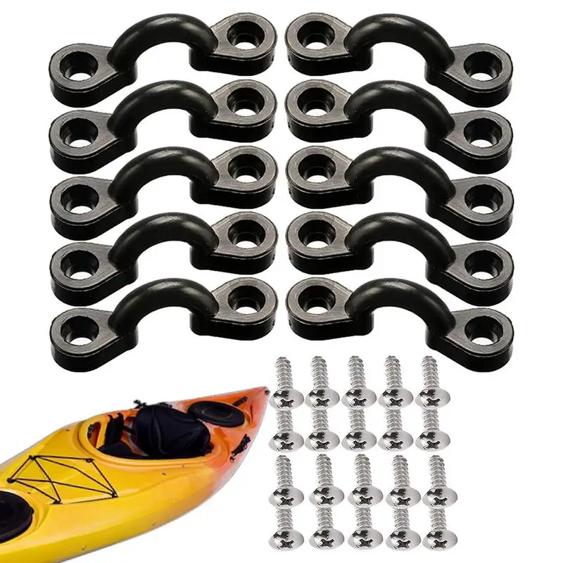Kayak Deck Rigging Kit Heavy Duty Fastening C-Shaped Buckle Kayak Hardware With Screws Quick Release Kayak Eyelets Replacement
Kayak Deck Rigging Kit Heavy Duty Fastening C-Shaped Buckle Kayak Hardware With Screws Quick Release Kayak Eyelets Replacement