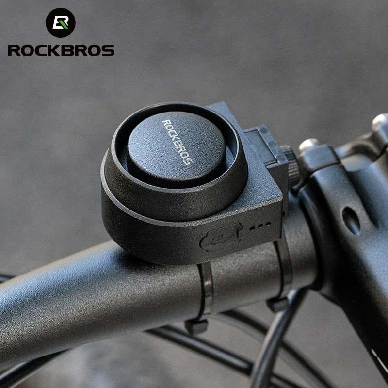 

ROCKBROS Cycling Bike Bell Type-C Anti Theft Electric Horn Wireless Remote Control IPX5 Bike Hidden Installation Bike Accessory