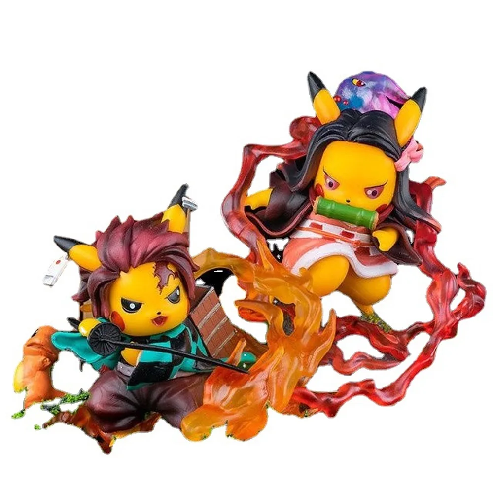 11Cm Pokemon Pikachu Cos Demon Slayer Anime Figure Agatsuma Zenitsu Kamado Tanjirou Nezuko Model Desktop Toys Decoration Gift
11Cm Pokemon Pikachu Cos Demon Slayer Anime Figure Agatsuma Zenitsu Kamado Tanjirou Nezuko Model Desktop Toys Decoration Gift