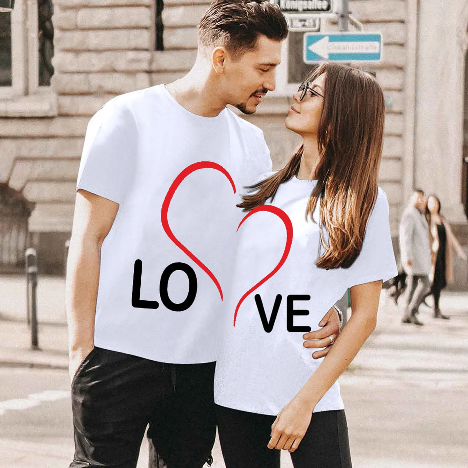 2023 Summer Couples Lovers T-Shirt For Women Casual White Tops Tshirt Women T Shirt Love Heart Letter Print T-Shirt Female Gifts
2023 Summer Couples Lovers T-Shirt For Women Casual White Tops Tshirt Women T Shirt Love Heart Letter Print T-Shirt Female Gifts