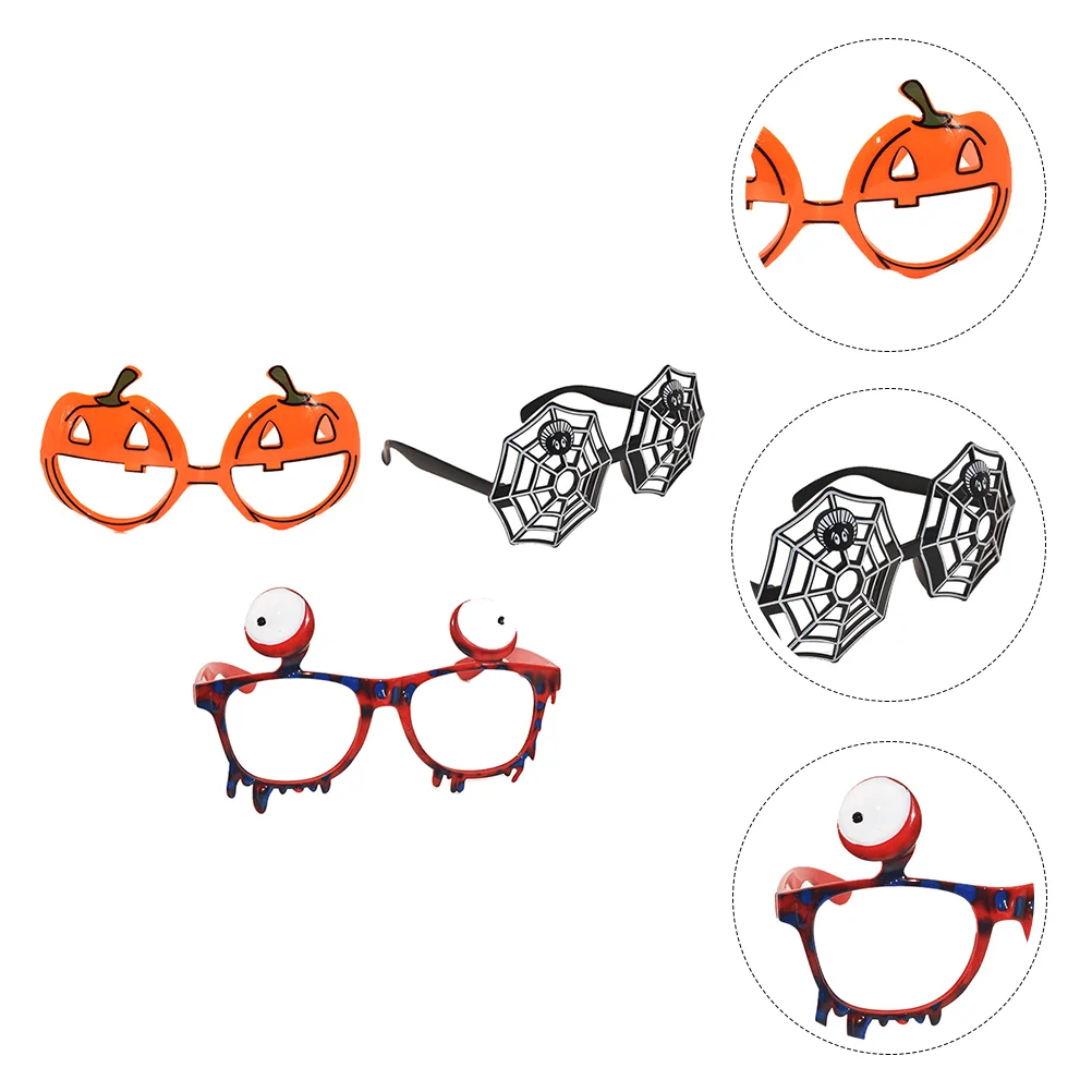 3pcs Party Eyeglasses Funny Pumpkin Eyeball Spider Web Glasses Party Favor for Costume Party Prop
3pcs Party Eyeglasses Funny Pumpkin Eyeball Spider Web Glasses Party Favor for Costume Party Prop