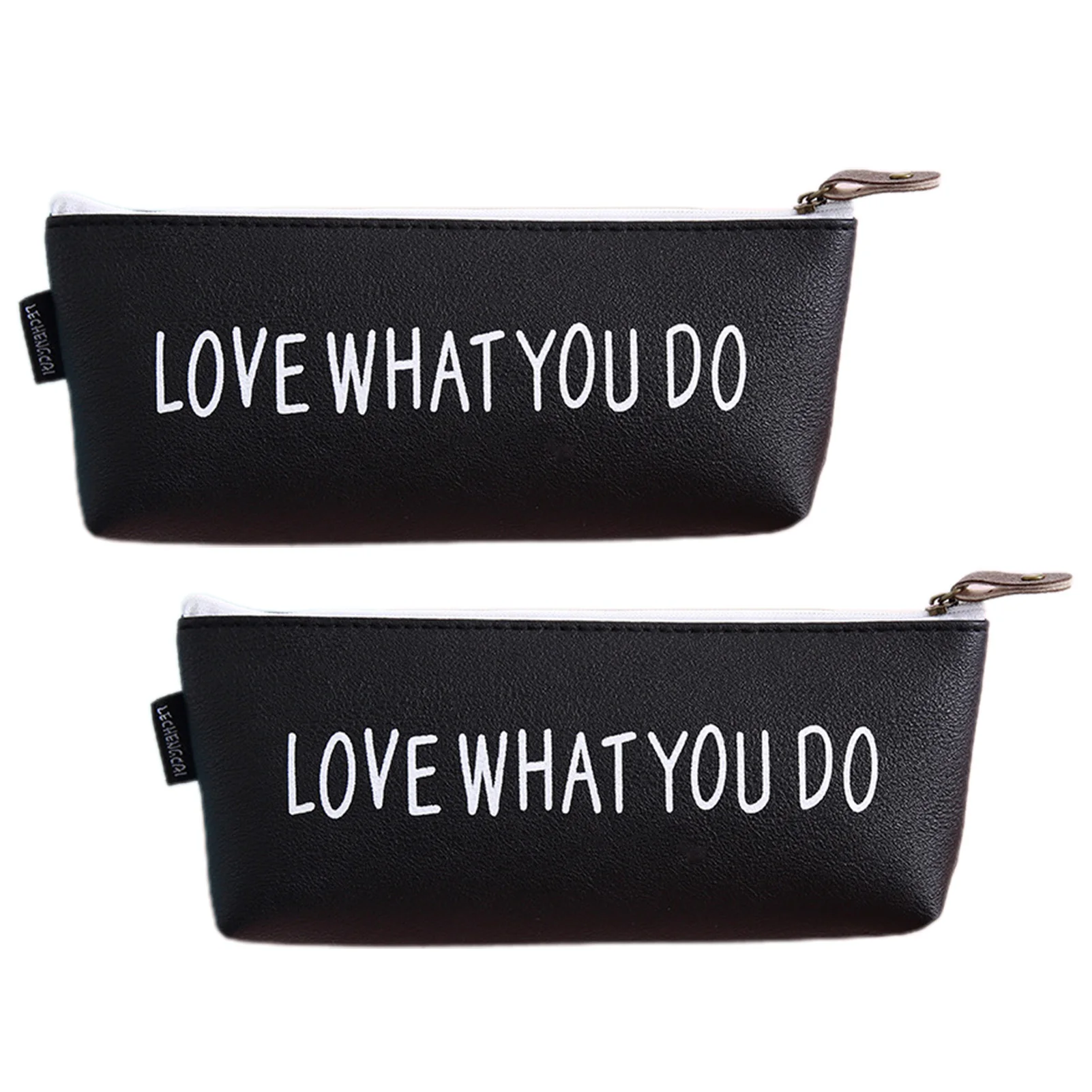 2pcs Large Capacity Zipper Pencil Bag Stationery Storage Pouch Daily Pen Case Letter Print PU Leather Cosmetic Makeup Brush Orga
2pcs Large Capacity Zipper Pencil Bag Stationery Storage Pouch Daily Pen Case Letter Print PU Leather Cosmetic Makeup Brush Orga