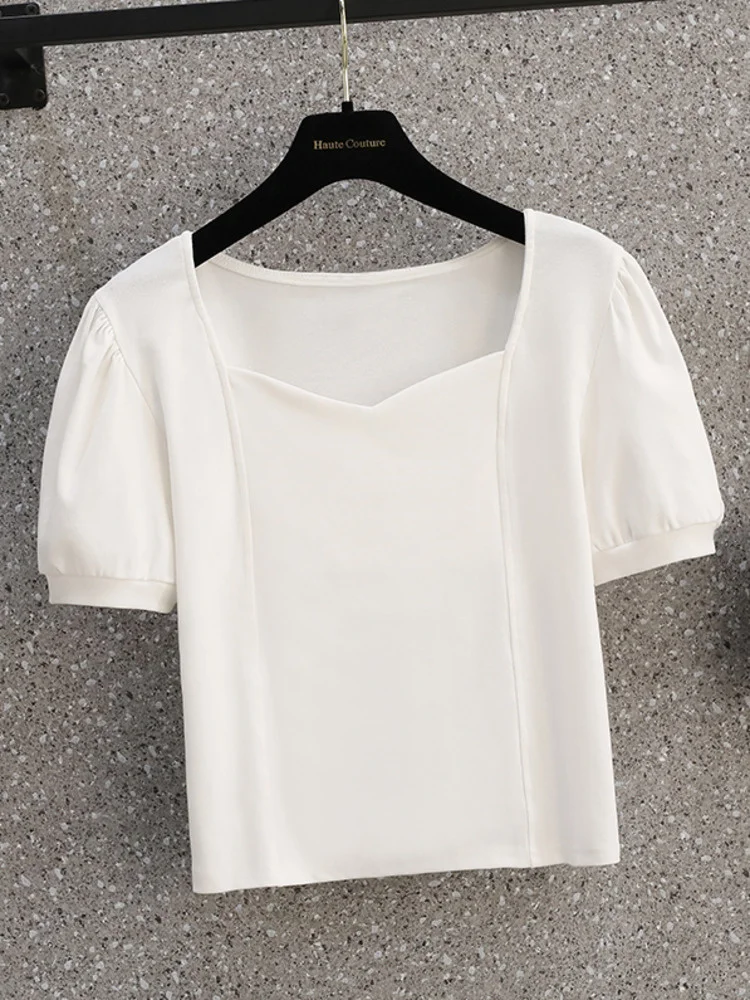 Женская футболка-оверсайз с V-образным вырезом, стрейчевая короткая рубашка с V-образным вырезом, большие эластичные Топы в Корейском стиле, ...
Женская футболка-оверсайз с V-образным вырезом, стрейчевая короткая рубашка с V-образным вырезом, большие эластичные Топы в Корейском стиле, ...