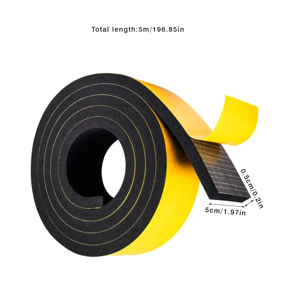 5m Sealing Foam Strip Self Adhesive Tape Door Window Tape Windproof Soundproof Sealing Strip Home DIY Craft Supply
5m Sealing Foam Strip Self Adhesive Tape Door Window Tape Windproof Soundproof Sealing Strip Home DIY Craft Supply