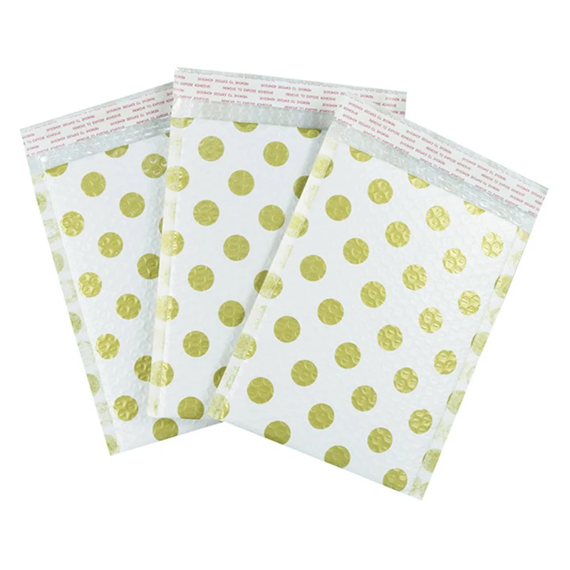 10Pcs Golden Dot Poly Bubble Mailers Padded Envelopes Bulk Bubble Lined Wrap Polymailer Bags Shipping Packaging Maile Self Seal
10Pcs Golden Dot Poly Bubble Mailers Padded Envelopes Bulk Bubble Lined Wrap Polymailer Bags Shipping Packaging Maile Self Seal