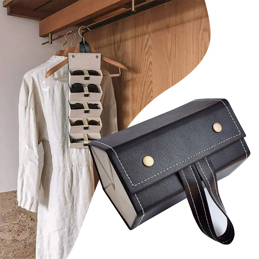 5Slots Travel Sunglasses Organizer Folding Design PU Eyeglasses Storage Case Box Multiple Hanging Eyewear Hanging Holder
5Slots Travel Sunglasses Organizer Folding Design PU Eyeglasses Storage Case Box Multiple Hanging Eyewear Hanging Holder