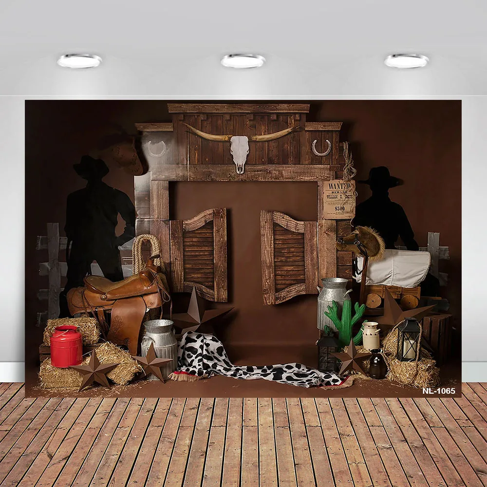 Wild West Photography Backdrops Farm Western Cowboy Wood Barn Saloon Baby Birthday Background for Photo Studio Photocall
Wild West Photography Backdrops Farm Western Cowboy Wood Barn Saloon Baby Birthday Background for Photo Studio Photocall