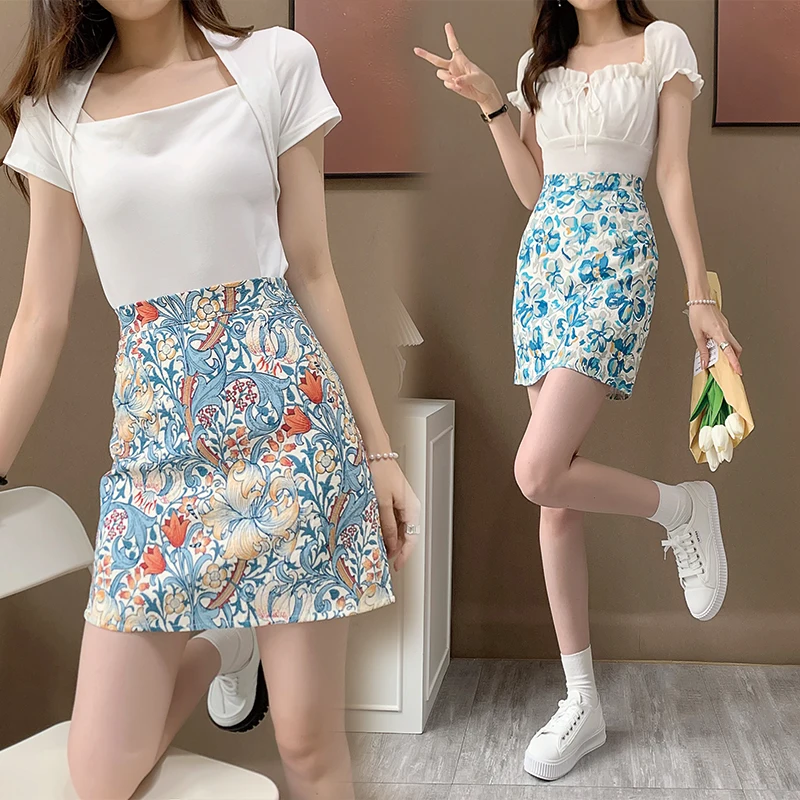 Юбка-карандаш Женская одношаговая, с высокой талией, в стиле ретро 
Юбка-карандаш Женская одношаговая, с высокой талией, в стиле ретро