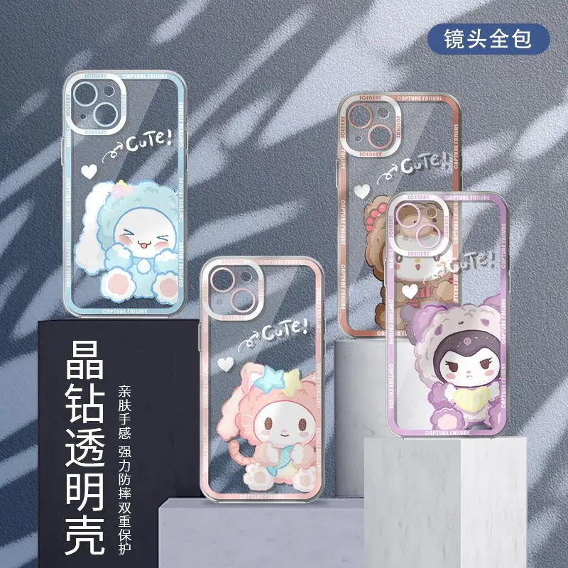 Kawaii Sanrio Hello Kitty Cinnamoroll Kuromi Iphone Transparent Mobile Phone Case Antifall Silicone Soft Shell Iphone11-14Promax
Kawaii Sanrio Hello Kitty Cinnamoroll Kuromi Iphone Transparent Mobile Phone Case Antifall Silicone Soft Shell Iphone11-14Promax