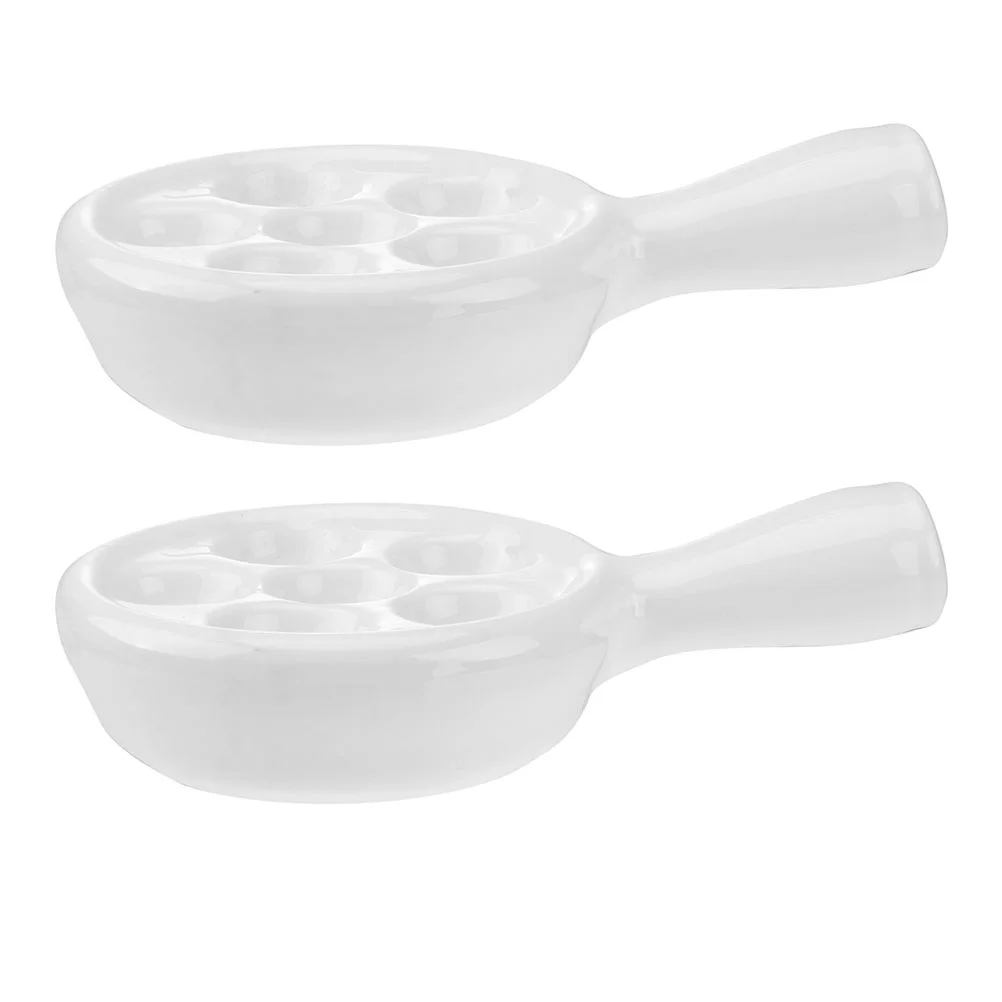 2Pcs Ceramic Escargot Plates with 6 Holes Round Porcelain Escargot Snail Plate Dish Mushroom Serving Platters for Home Kitchen
2Pcs Ceramic Escargot Plates with 6 Holes Round Porcelain Escargot Snail Plate Dish Mushroom Serving Platters for Home Kitchen