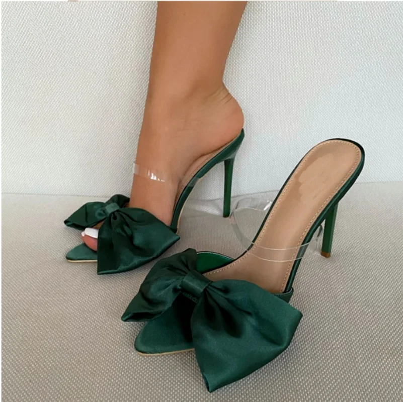 2022 NEW Silk Butterfly-knot Women Slippers Mule High Heels Slippers Sandals Flip Flops Pointed Toe Strappy Slides Party Shoes
2022 NEW Silk Butterfly-knot Women Slippers Mule High Heels Slippers Sandals Flip Flops Pointed Toe Strappy Slides Party Shoes
