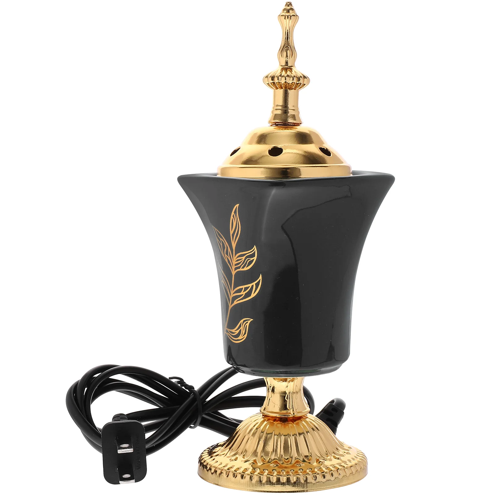Plug-in Burner Retro Decor Aroma Seat Holder Iron Home Electric Portable Decorative Censer 
Plug-in Burner Retro Decor Aroma Seat Holder Iron Home Electric Portable Decorative Censer