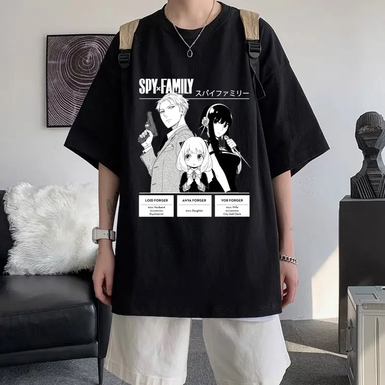 Anime Spy X Family Print T-shirts Summer Unisex Manga Anya Forger Yor Forger Loid Forger Tshirt Oversized Men Women T Shirt Tops
Anime Spy X Family Print T-shirts Summer Unisex Manga Anya Forger Yor Forger Loid Forger Tshirt Oversized Men Women T Shirt Tops