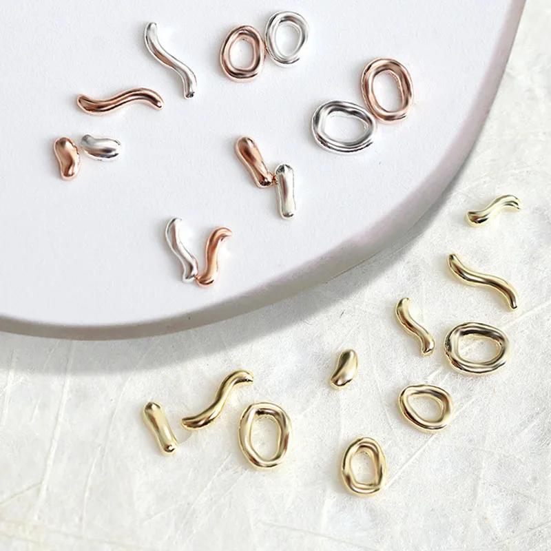 50Pcs Gold/Silver/Rose Gold Irregular Nail Rhinestones Alloy 6 Shapes 3D Nail Charms Flatback New DIY Punk Nail Gems Crafts
50Pcs Gold/Silver/Rose Gold Irregular Nail Rhinestones Alloy 6 Shapes 3D Nail Charms Flatback New DIY Punk Nail Gems Crafts