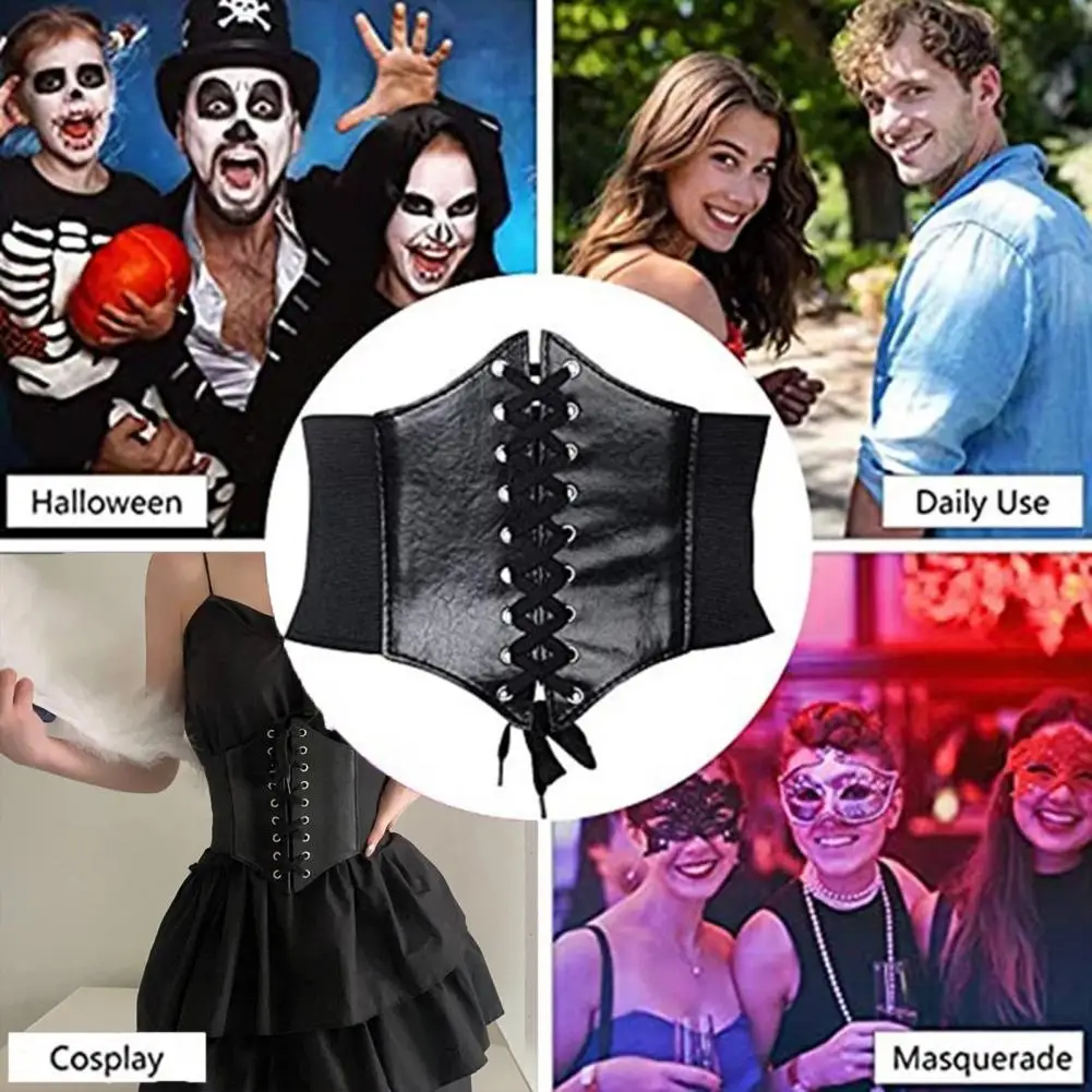 Vintage Design Women Belt Elegant Palace Style Ladies Corset Faux Leather Slim Waist Girdle Elastic Waistband Shape Dress
Vintage Design Women Belt Elegant Palace Style Ladies Corset Faux Leather Slim Waist Girdle Elastic Waistband Shape Dress