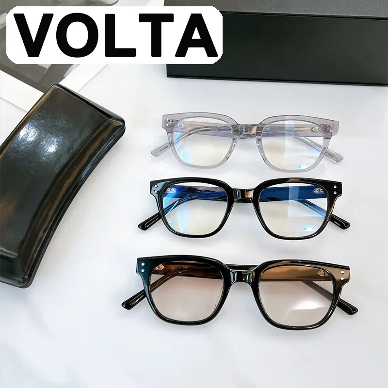 

VOLTA GENTLE YUUMI Glasses For Men Women Optical Lenses Eyeglass Frames Eyewear Transparent Blue Anti Light Luxury Brand Monst