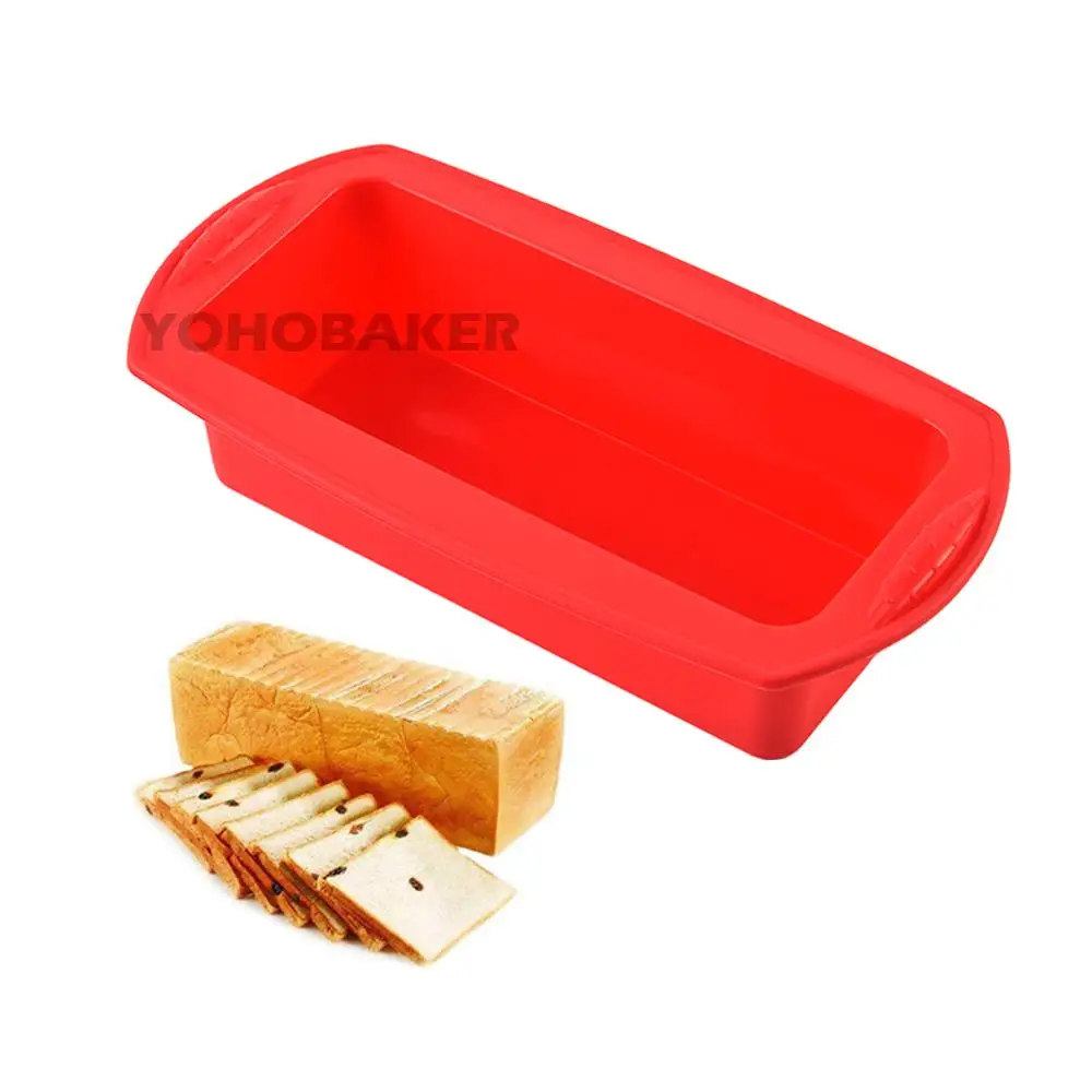 

Loaf Pans Silicone Bread Banana Pan For Homemade Cakes, Breads, Meatloaf And Quiche Non-Stick Silicone Baking Mold