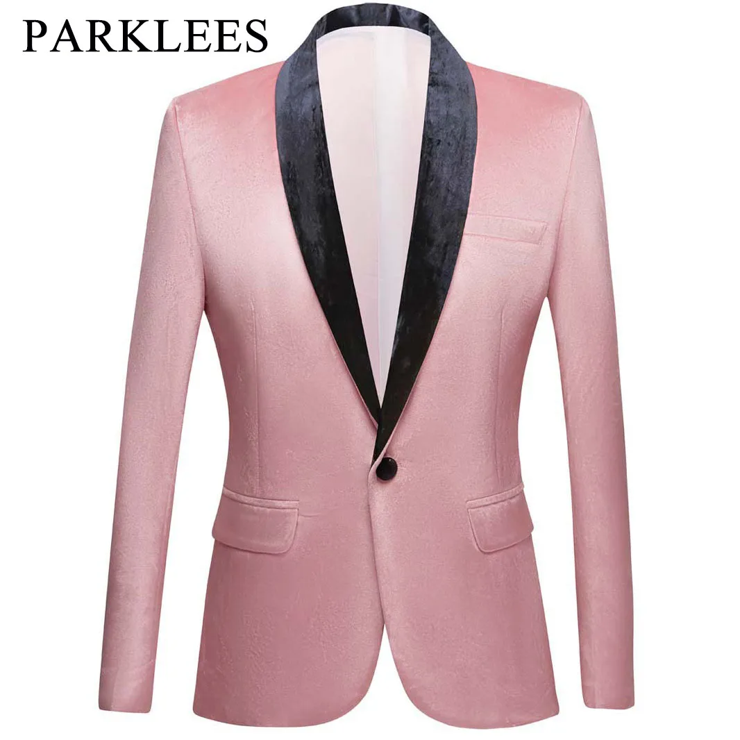 Parklees Pink Velvet Blazer for Men Party Wedding Groom Slim Fit Prom Dress Blazer Casual Shawl Lapel Single Button Blazer Homme
Parklees Pink Velvet Blazer for Men Party Wedding Groom Slim Fit Prom Dress Blazer Casual Shawl Lapel Single Button Blazer Homme
