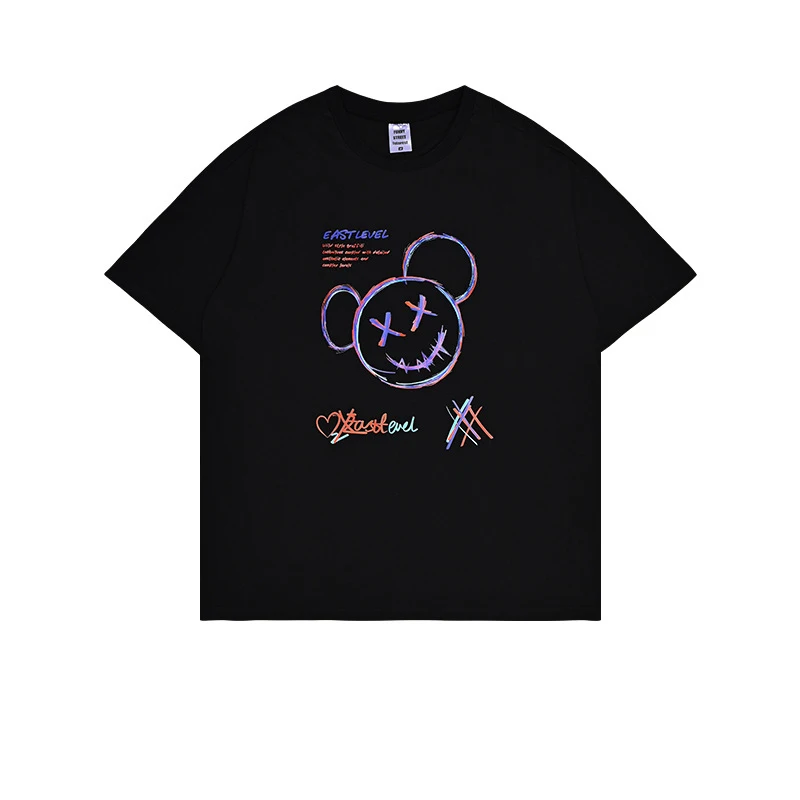 New Top Street Graffiti Animation Printed Tee Cotton Short Sleeve Men's Women's Loose Shoulder Couple T-shirt
New Top Street Graffiti Animation Printed Tee Cotton Short Sleeve Men's Women's Loose Shoulder Couple T-shirt
