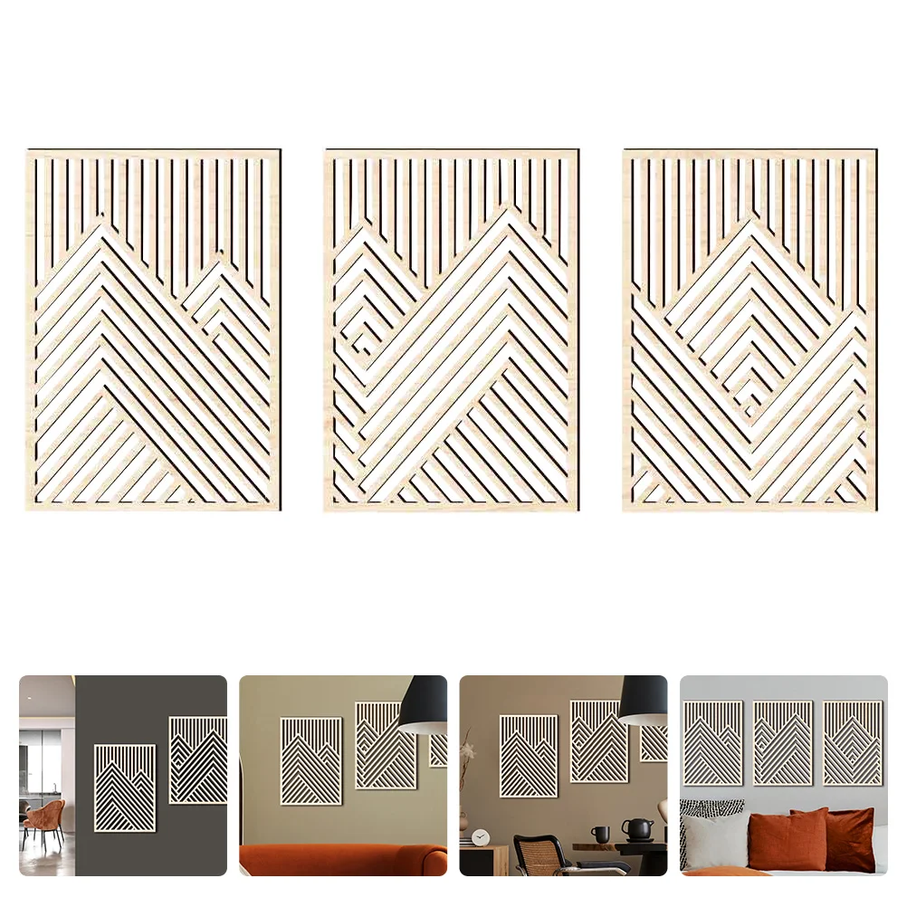 3 Pcs Wall Sticker Wooden Hanging Decor Mountain Abstract Craft Living Room With Box Garden
3 Pcs Wall Sticker Wooden Hanging Decor Mountain Abstract Craft Living Room With Box Garden