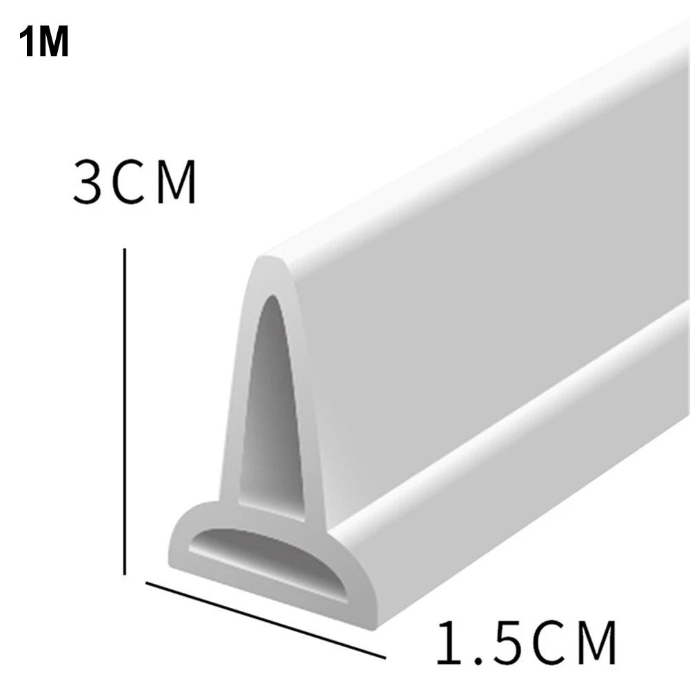 1M White Bathroom Water Stopper 3cm High Shower Dam Blocker Dry And Wet Separation Waterproof Retaining Sealing Strip
1M White Bathroom Water Stopper 3cm High Shower Dam Blocker Dry And Wet Separation Waterproof Retaining Sealing Strip