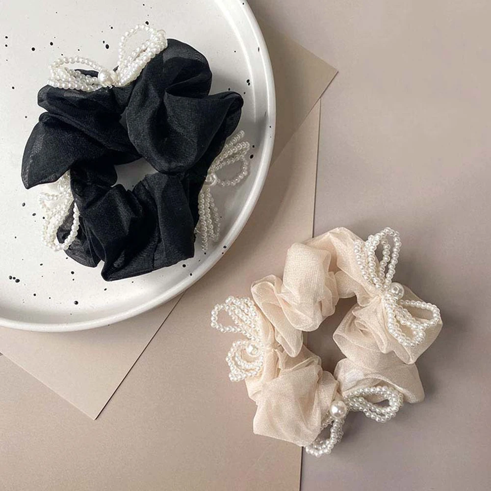 Luxurious Pearl Elastics Hair Band Elegant Hair Scrunchies Women Girls Headwear Chiffon Ponytail Holders Hair Accessoires
Luxurious Pearl Elastics Hair Band Elegant Hair Scrunchies Women Girls Headwear Chiffon Ponytail Holders Hair Accessoires