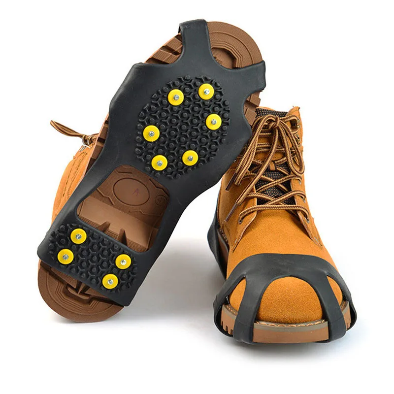 10 Teeth Crampons Anti Slip Snow Shoe Spikes TPE High Wear Resistance Skid Resistance Shoes Chain Set Useful Accessories
10 Teeth Crampons Anti Slip Snow Shoe Spikes TPE High Wear Resistance Skid Resistance Shoes Chain Set Useful Accessories