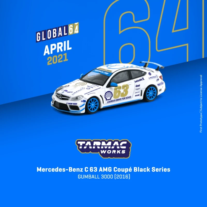 Tarmac 1:64 Touring Car Sports Car Alloy Car Model C-Class C63 Two-Door Coupe for BENZ Gumball
Tarmac 1:64 Touring Car Sports Car Alloy Car Model C-Class C63 Two-Door Coupe for BENZ Gumball