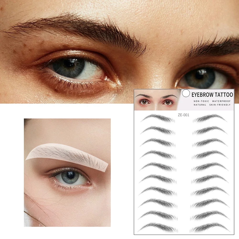 18PC 36D Hair-like Eyebrow Tattoo Sticker False Eyebrows Waterproof Lasting Makeup Brow Makeup Stickers Cosmetic TSLM1
18PC 36D Hair-like Eyebrow Tattoo Sticker False Eyebrows Waterproof Lasting Makeup Brow Makeup Stickers Cosmetic TSLM1