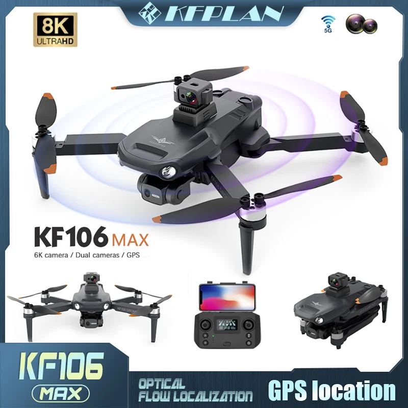 Новинка 2022, профессиональный Квадрокоптер KF106 Max 8K с двумя камерами HD и Wi-Fi, 3-осевым шарнирным подвесом и бесщеточным Мотором, складной Квадр...
Новинка 2022, профессиональный Квадрокоптер KF106 Max 8K с двумя камерами HD и Wi-Fi, 3-осевым шарнирным подвесом и бесщеточным Мотором, складной Квадр...