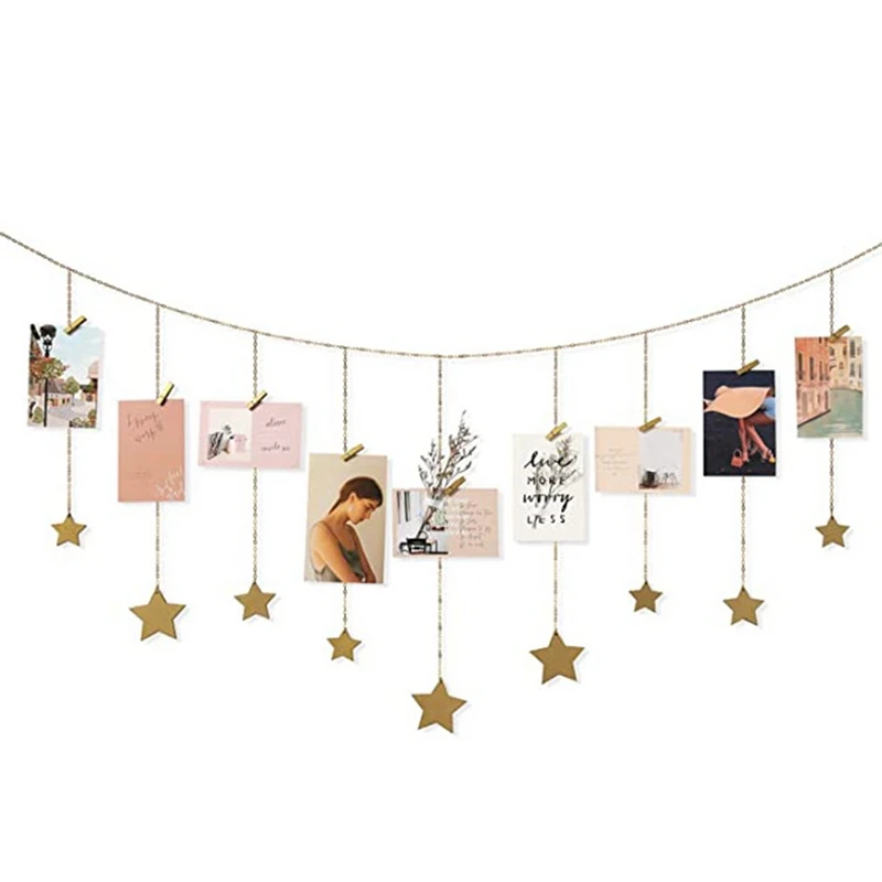 Висячая фотография, деревянная гирлянда со звездами и 25 деревянными зажимами, настенное художественное украшение для дома, офиса, детской к...
Висячая фотография, деревянная гирлянда со звездами и 25 деревянными зажимами, настенное художественное украшение для дома, офиса, детской к...