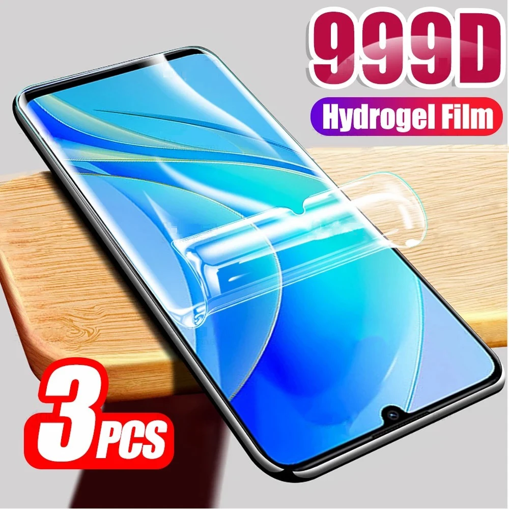 

3PCS For Huawei P50 P30 P40 Lite E P50E Hydrogel Film Screen Protector For Nova 5 6 7 9 10 SE 5T 8i Y60 Y61 Y70 Plus Y90 Y71 Y91