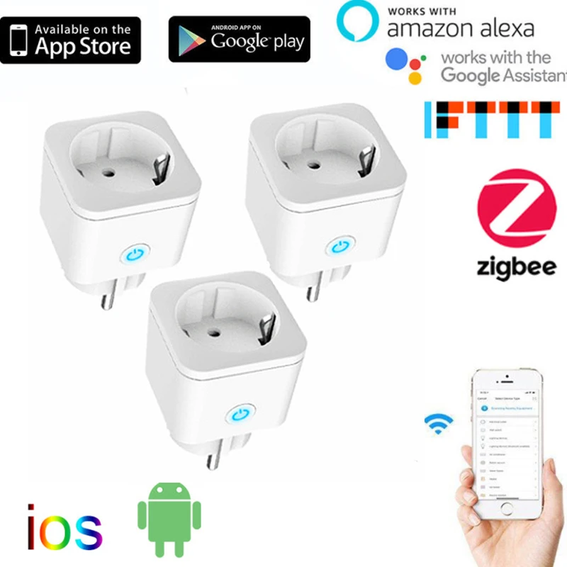 Smart Plug ZigBee Socket EU 16A Power Monitor Timing Function Tuya SmartLife APP Control Work With Alexa Google Assistant Yandex
Smart Plug ZigBee Socket EU 16A Power Monitor Timing Function Tuya SmartLife APP Control Work With Alexa Google Assistant Yandex