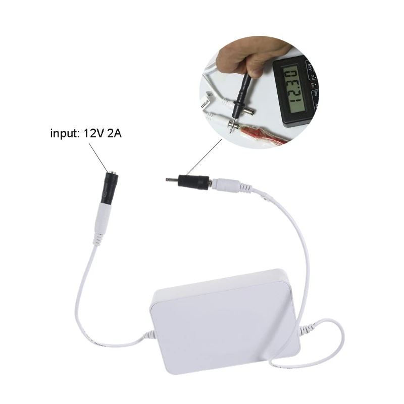 Rechargeable 4400mAh Li-Ion Battery Pack for Router and CCTV Camera,12V1A DC Portable Lithium Ion Battery Bank,White K1KF
Rechargeable 4400mAh Li-Ion Battery Pack for Router and CCTV Camera,12V1A DC Portable Lithium Ion Battery Bank,White K1KF