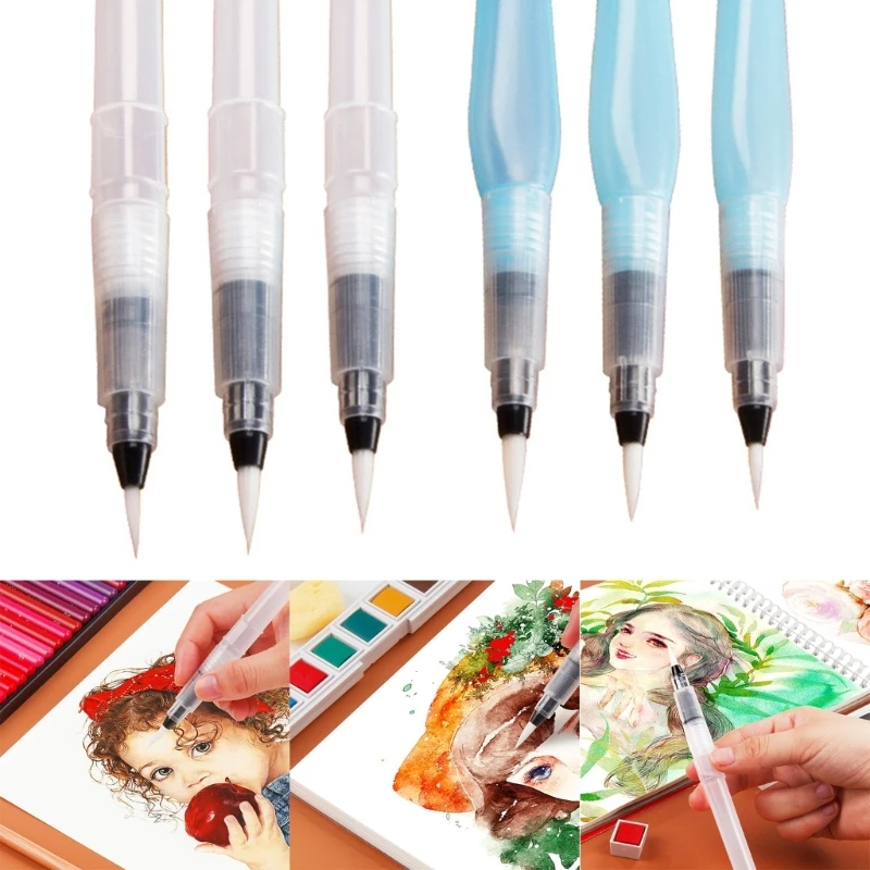 

Multi-Purpose Refillable Painting Drawing Watercolor Pen Brush with Assorted Tip F19E